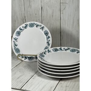 Noritake Progression Stephanie Dessert plates Set of 6 Blue Onion Old Towne